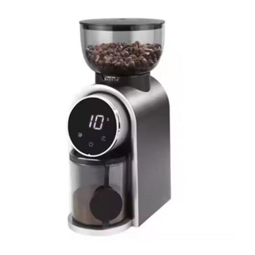 Automatic Electric Coffee Grinder Burr Mill with Visual Bean Storage for Espresso American Coffee UK Plug A