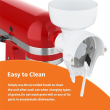 Grain Mill Attachment for Stand Mixer, 8 Levels Flour Grinder Attachment for Wheat, Corn, Oats, Coffee Bean