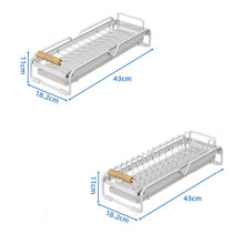Simple Bowl Storage Bowl Drying Rack Sticky-Free Anti-Slip Drawing Shelf Storage Basket Drain Rack