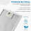 4-PCS W10169961A Range Hood Filter Exhaust Grease Filter Microwave Grease Filter with 5-Layer Aluminum Mesh 3