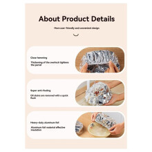 Reusable Aluminum Foil Film Thermal Insulation Cover Aluminum Foil Food Cover for Kitchen,Sandwich Insulation Packaging