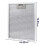 4-PCS W10169961A Range Hood Filter Exhaust Grease Filter Microwave Grease Filter with 5-Layer Aluminum Mesh 8