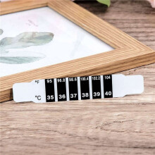 90 Stück Stirn Thermometer Streifen Selbstklebende Thermometer Streifen Wiederverwendbare Thermometer Aufkleber Verfärbung Aufkleber