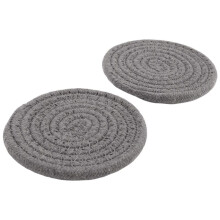 16 Pcs Drink Coasters with Holder, 4 Colors Absorbent Coasters for Drinks, Cotton Woven Coaster Set for Home Decor B