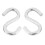 6-Pack Heavy-Duty S Shaped Hooks Hammock S Hooks Utility Hooks, 3-Inch Long 2