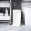 2X Plastic Narrow Type Kitchen Trash Can Toilet Press Type Waste Bin Dustbin Bathroom Trash Bin Basket White 3
