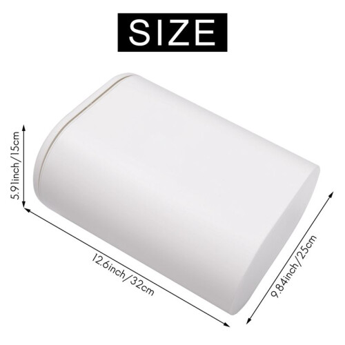 2X Plastic Narrow Type Kitchen Trash Can Toilet Press Type Waste Bin Dustbin Bathroom Trash Bin Basket White