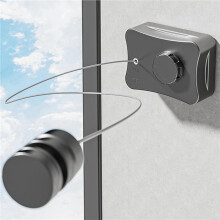 2X Indoor Retractable Clothesline,Anti-Sag Outdoor Clothesline, Lifting Clothes, Grey