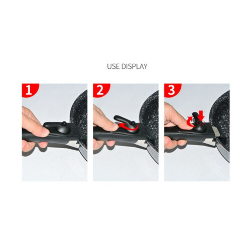 Removable Detachable Pan Handle Pot Dismountable Clip Grip Handle for Kitchen Frying Pan Clamp Outdoor Tableware Tools