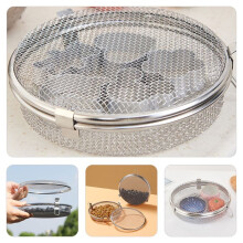 Round Mesh Box Dishwasher Cutlery Basket Bottle Parts Storage Baskets Stainless Steel Utensil Baby