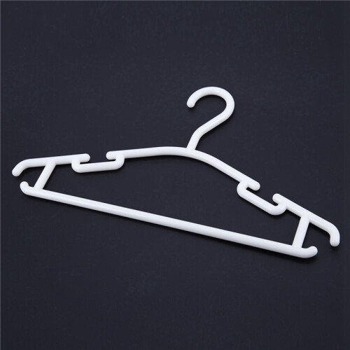 WEISS - Packung mit 30 Stück Kleiderbügel Rutschfeste Kleiderbügel für Kinder PP Kleiderbügel für Baby Oder Kind 27 x 15 cm 2