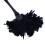 3Pc Fashion Turkey Feather Duster with Black Plastic Handle Cleaning Tool(Black)35cm 4