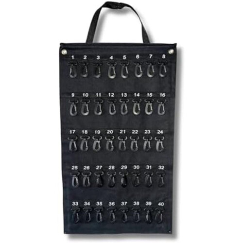 4X Versatile Roll- Key Storage Box,  Portable Storage Box, Holds 40 Keys, Security Hook, for Home Office 1