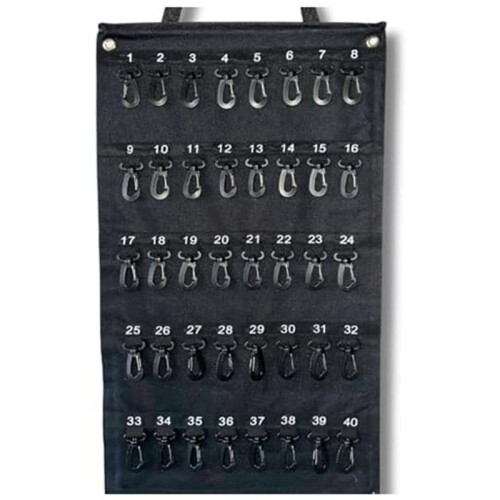 4X Versatile Roll- Key Storage Box,  Portable Storage Box, Holds 40 Keys, Security Hook, for Home Office 2