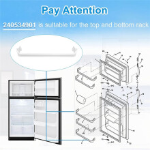 240534901 Refrigerator Door Shelf Rack Bar Fit Replace 948954 AP3214630 PS734935 EAP734935 Refrigerator Freezer Drawer