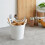 2X Kitchen Cutlery Organizer Knife Stand Storage Holder Separate Spoon Fork Chopstick Kitchenware Cooking Tool White 4