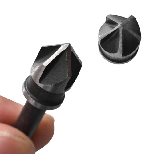 3Pcs Woodworking 5- Chamfering Machine 90-Degree Chamfering Knife 12-19mm Tool Set Electric Drill Reaming Bit. 2
