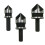 3Pcs Woodworking 5- Chamfering Machine 90-Degree Chamfering Knife 12-19mm Tool Set Electric Drill Reaming Bit. 1