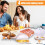 4Pcs Microwave Cooking Set Oven Cookware Set with Bacon Baking Plate Egg Steamer Fried Egg Box Potato Rack for Kitchen 5