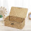 3X Seagrass Hand Woven Storage Box Storage Box Storage Basket Makeup Organizer Multipurpose Container with Lid 4