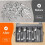 2X Silverware Box,Flatware Organizer with Zipper Lid, 5 Compartment Cutlery Case with Adjustable Divider and Handle 8