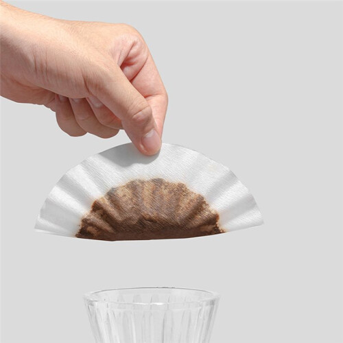 Kaffefilter, Filterpapper för Korgkaffe, Filterpapper för Hällning, Kakform, Kompatibel med Wave Dripper 155/185-Serien 1