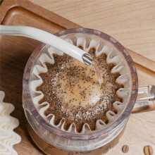 Coffee Filters,Basket Coffee Filter Paper,Pour over Filter Papers Cake Shape,Compatible with Wave Dripper 155/185 Series