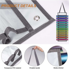 4X Vinyl Storage Rack, 12 Holes Vinyl Organizers Vinyl Roll Holder, for Vinyl Sheets/Heat Transfer Paper/Design Drawings