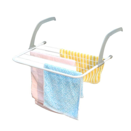 Foldable Storage Hanger Balcony Hanger for Socks and Shoes Multi-Function Towel Rack 2
