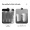 Rotating Coffee Cup Holder for Office and Kitchen Black Plastic Storage Rack 2