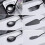 12-Piece Serving Flatware Silverware Set, Serving Utensil Set,Include Cake Server, Slotted Serving Spoon Black 2
