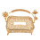 Elegant Glass Serving Tray with Handle 1