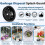 6 Pcs Garbage Disposal  Guard Sink Baffle Cover - with Multi - Function Drain Plugs for Whirlaway, for Waste King 2