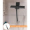 2X Silicone Shower Squeegee with Hook & Lanyard, Black Window Glass Scraper, Mirror Screen Wiper, Multi Cleaner 6