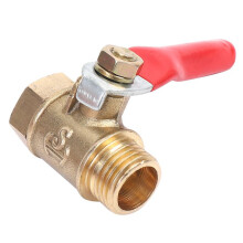 24PCS 1/4 Pulgadas Interruptor de Cierre de Válvula de Bola de Latón de Servicio Pesado Conexión de Tubo de Rosca NPT Macho Y Hembra