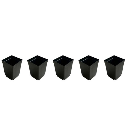 500PCS Plant Disposable Flower Pot Small Black Square Cutting Seedling Plastic Square Pot 1