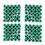 Mounting Screws Green 6 mm Non-Slip Plastic Dowel 600 Pieces 3