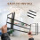 2X Expandable Hanging Shoe Rack, Retractable Shoe Shelf, Hanging Under Shelf Storage, Adjustable Holder B 4