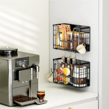 2 Set Magnetic Shelf for Fridge for Refrigerator Pantry Kitchen Counter Laundry Magnetic Fridge Organizer