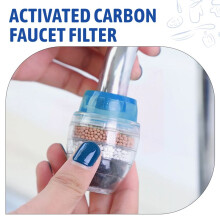 3PZ Filtro un Carbone Attivo Filtro per Rubinetto Ugello Filtro per Acqua Rubinetto per Cucina Rubinetto per Filtro un 5 Strati per Uso Domestico