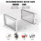 4X Shoe Storage Box, Clear Transparent Shoe Storage Boxes Hard Plastic Stackable Organiser Containers Bins White 6