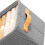 3X Multi-Functional Closet Organizer,Steel Ring Storage Box, Fabric Folding Bedroom Wardrobe Clothes Storage Box B 3