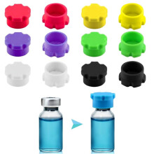 12 Stuks 3 Ml Glazen Doppen voor Injectieflacons, Lekvrije Stofdoppen in 6 Kleuren, Geschikt voor Peptideflacons, Injectieflacons en Reagens