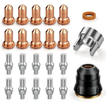 23-Teiliges IPT60 Plasma-Schneidbrenner-Verschleißteile-Set für CUT55-Modelle, 0,045"-Zubehör