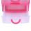 4X  Translucent Drawer Type Plastic Storage Box(Rose Red 3 Layers) 8