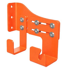 Chainsaw Holder Wall Mount Heavy Duty Adjustable Chainsaw Hanger with 2 Hooks for Garage Chainsaw Storage Tool Storage