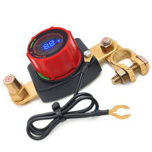Cars Battery Disconnect 12V-48V with LED Voltmeter 5-80V Battery Disconnect Battery Disconnect B