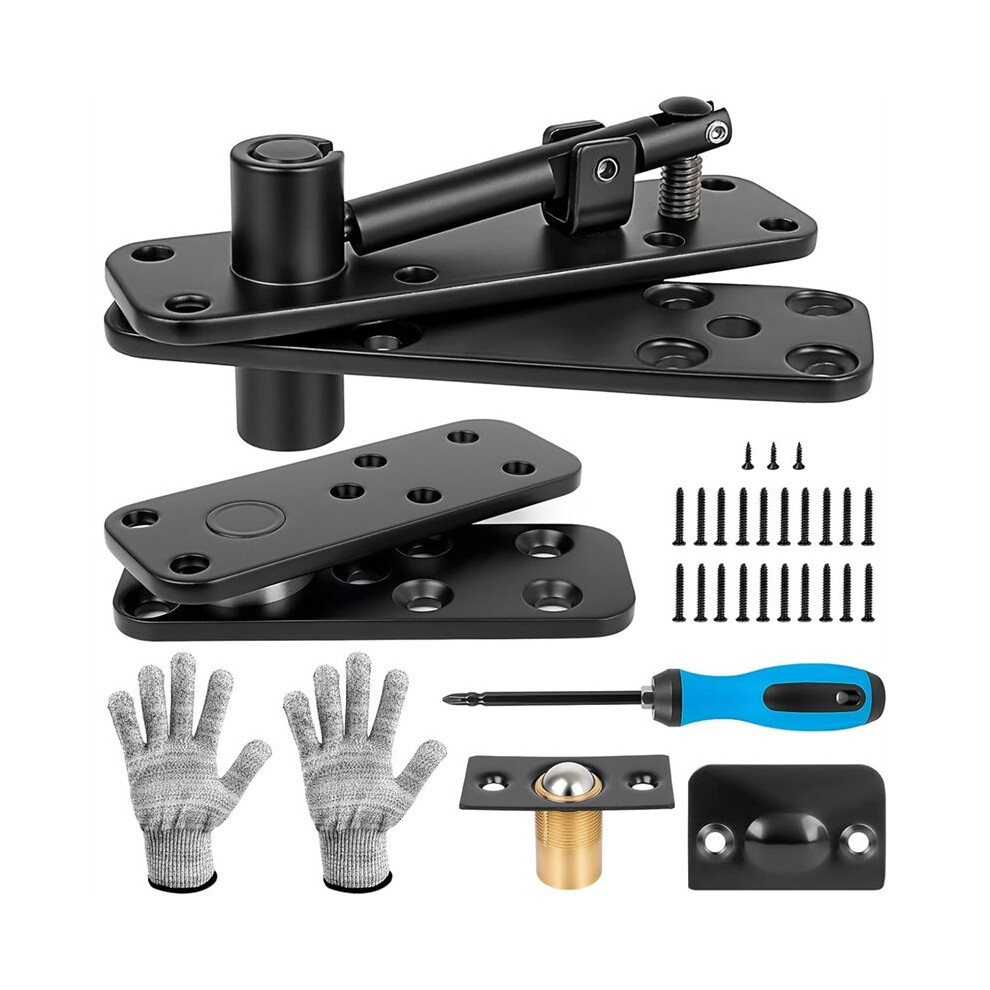 Hidden Door Hinge, 570Lbs Load-Bearing, 360Rotation Swinging Hinge, Compatible With Secret Doors Bookcase, With Glove 6133495342950
