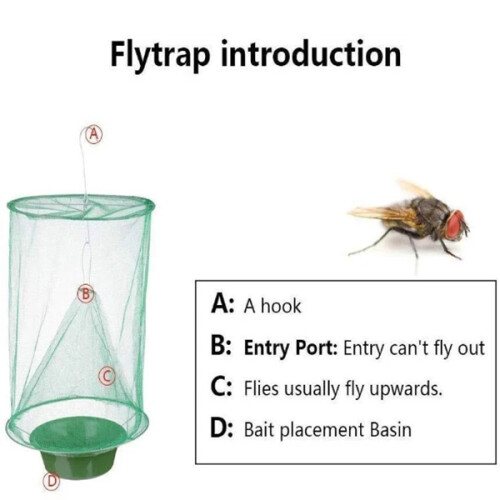Foldable Fly Trap - Durable & Easy Use for Courtyard 2