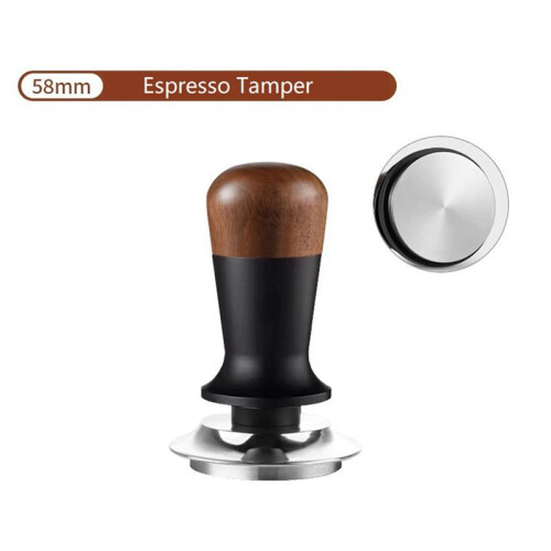 58MM Espresso Tamper Constant Force Impact Tamper Flat Base Coffee Distributor Leveler Tool Coffee Tamper 2